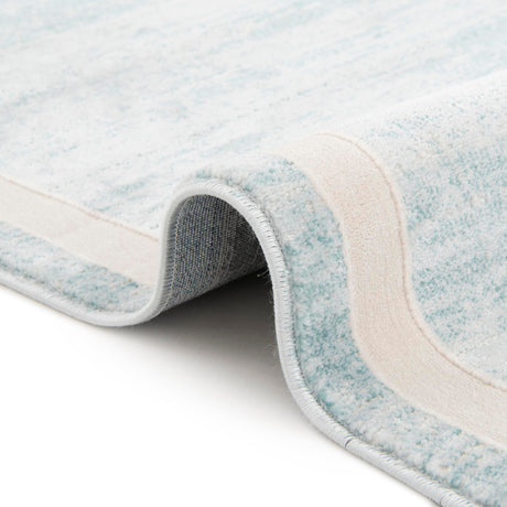 Turquoise 7' 10 x 7' 10 Jill Zarin Uptown Square Area Rug 70% Polypropylene & 30% Polyester  Contemporary Carpet for Living, Dining, Office, Bedroom for Sale at Rug Engine