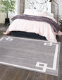 Gray 7' 10 x 7' 10 Jill Zarin Uptown Square Area Rug 70% Polypropylene & 30% Polyester  Contemporary Carpet for Living, Dining, Office, Bedroom for Sale at Rug Engine