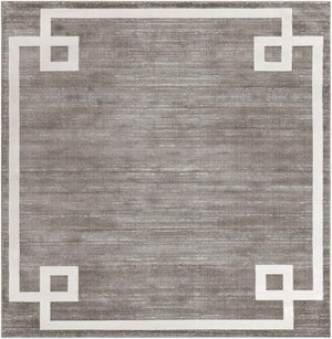 Gray 7' 10 x 7' 10 Jill Zarin Uptown Square Area Rug 70% Polypropylene & 30% Polyester  Contemporary Carpet for Living, Dining, Office, Bedroom for Sale at Rug Engine