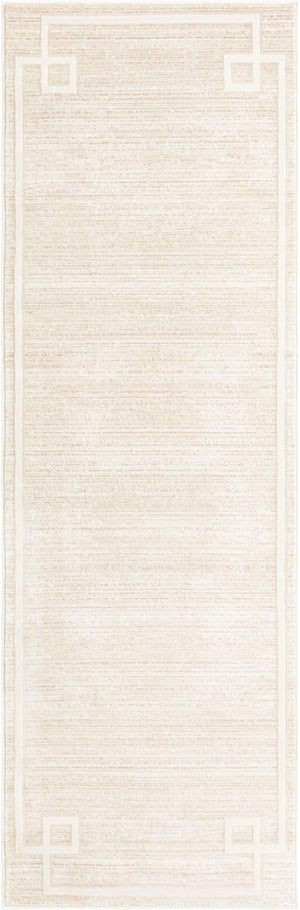 Beige 2' 7 x 8' Jill Zarin Uptown Runner Area Rug 70% Polypropylene & 30% Polyester  Contemporary Carpet for Living, Dining, Office, Bedroom for Sale at Rug Engine