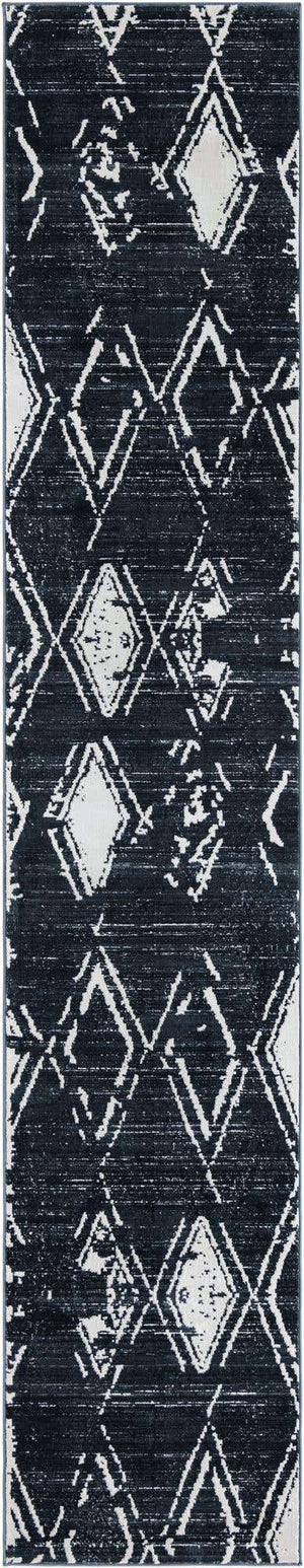Navy Blue 2' 7 x 13' 11 Jill Zarin Uptown Runner Area Rug 70% Polypropylene & 30% Polyester  Contemporary Carpet for Living, Dining, Office, Bedroom for Sale at Rug Engine