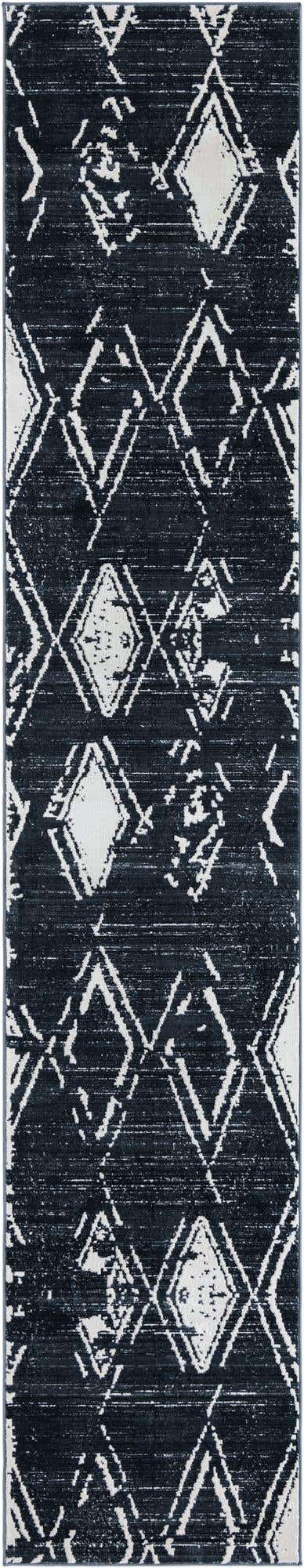 Navy Blue 2' 7 x 13' 11 Jill Zarin Uptown Runner Area Rug 70% Polypropylene & 30% Polyester  Contemporary Carpet for Living, Dining, Office, Bedroom for Sale at Rug Engine