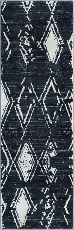 Navy Blue 2' 7 x 8' Jill Zarin Uptown Runner Area Rug 70% Polypropylene & 30% Polyester  Contemporary Carpet for Living, Dining, Office, Bedroom for Sale at Rug Engine