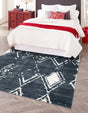 Navy Blue 7' 10 x 7' 10 Jill Zarin Uptown Square Area Rug 70% Polypropylene & 30% Polyester  Contemporary Carpet for Living, Dining, Office, Bedroom for Sale at Rug Engine