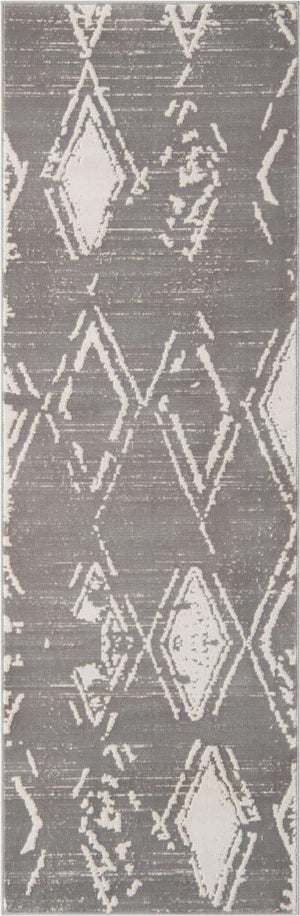 Gray 2' 7 x 8' Jill Zarin Uptown Runner Area Rug 70% Polypropylene & 30% Polyester  Contemporary Carpet for Living, Dining, Office, Bedroom for Sale at Rug Engine