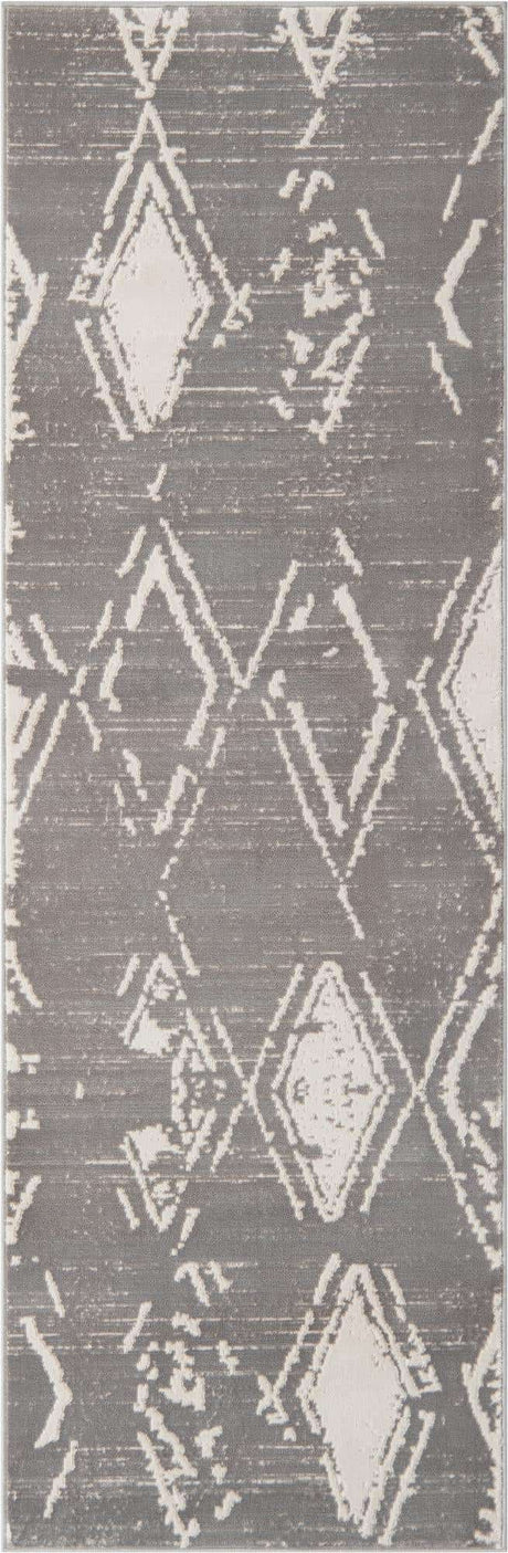 Gray 2' 7 x 8' Jill Zarin Uptown Runner Area Rug 70% Polypropylene & 30% Polyester  Contemporary Carpet for Living, Dining, Office, Bedroom for Sale at Rug Engine