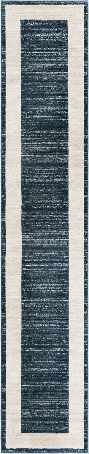 Navy Blue 2' 7 x 13' 11 Jill Zarin Uptown Runner Area Rug 70% Polypropylene & 30% Polyester  Contemporary Carpet for Living, Dining, Office, Bedroom for Sale at Rug Engine