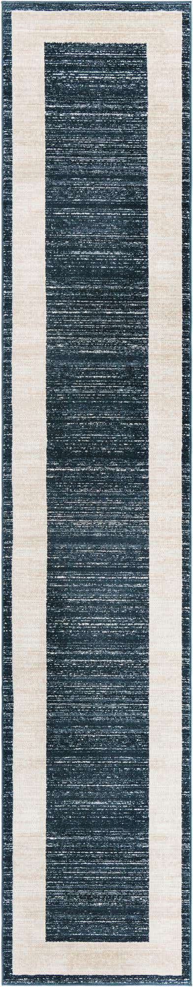 Navy Blue 2' 7 x 13' 11 Jill Zarin Uptown Runner Area Rug 70% Polypropylene & 30% Polyester  Contemporary Carpet for Living, Dining, Office, Bedroom for Sale at Rug Engine