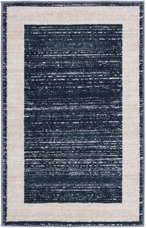 Navy Blue 2' x 3' 1 Jill Zarin Uptown Rectangle Area Rug 70% Polypropylene & 30% Polyester  Contemporary Carpet for Living, Dining, Office, Bedroom for Sale at Rug Engine