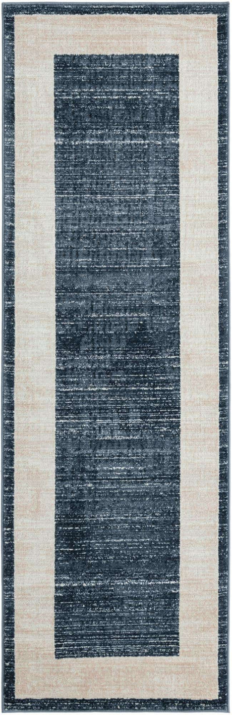 Navy Blue 2' 7 x 8' Jill Zarin Uptown Runner Area Rug 70% Polypropylene & 30% Polyester  Contemporary Carpet for Living, Dining, Office, Bedroom for Sale at Rug Engine