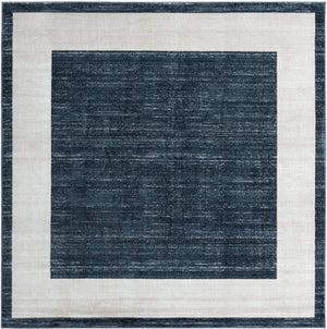 Navy Blue 7' 10 x 7' 10 Jill Zarin Uptown Square Area Rug 70% Polypropylene & 30% Polyester  Contemporary Carpet for Living, Dining, Office, Bedroom for Sale at Rug Engine