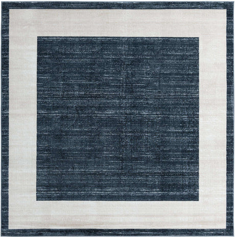 Navy Blue 7' 10 x 7' 10 Jill Zarin Uptown Square Area Rug 70% Polypropylene & 30% Polyester  Contemporary Carpet for Living, Dining, Office, Bedroom for Sale at Rug Engine