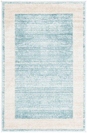 Turquoise 2' x 3' 1 Jill Zarin Uptown Rectangle Area Rug 70% Polypropylene & 30% Polyester  Contemporary Carpet for Living, Dining, Office, Bedroom for Sale at Rug Engine