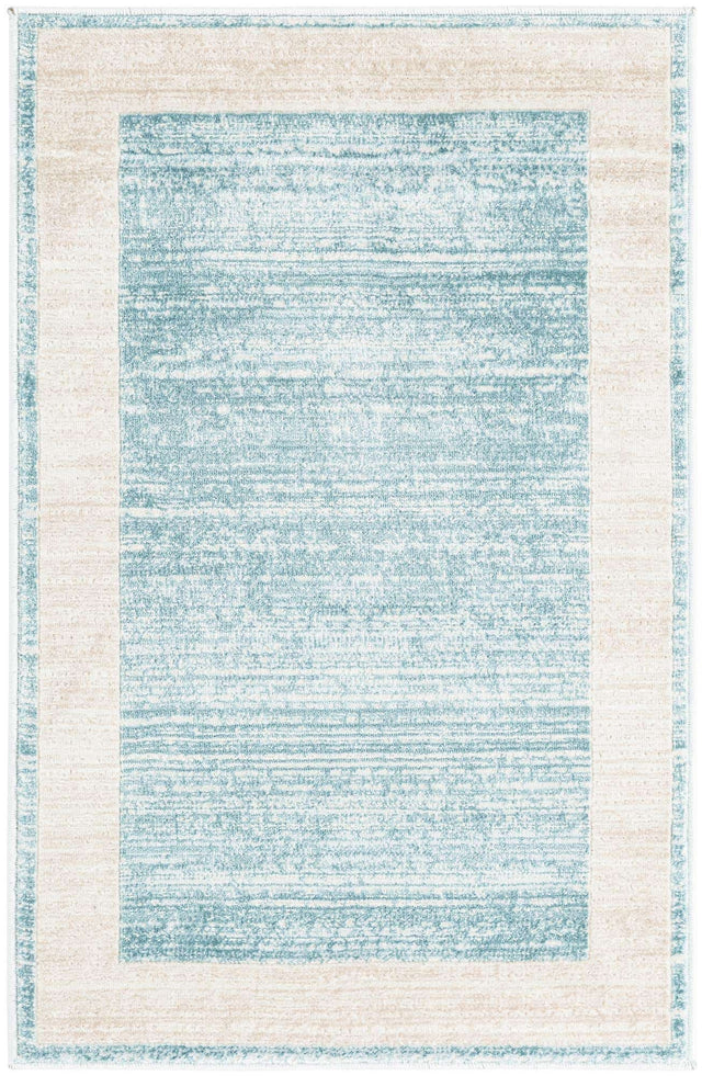 Turquoise 2' x 3' 1 Jill Zarin Uptown Rectangle Area Rug 70% Polypropylene & 30% Polyester  Contemporary Carpet for Living, Dining, Office, Bedroom for Sale at Rug Engine