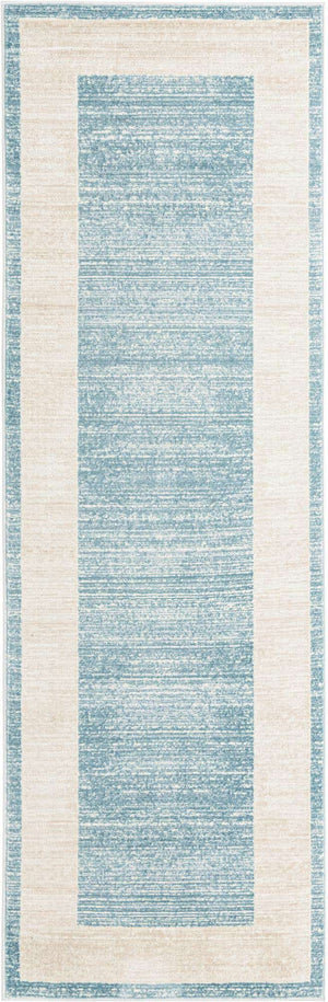 Turquoise 2' 7 x 8' Jill Zarin Uptown Runner Area Rug 70% Polypropylene & 30% Polyester  Contemporary Carpet for Living, Dining, Office, Bedroom for Sale at Rug Engine