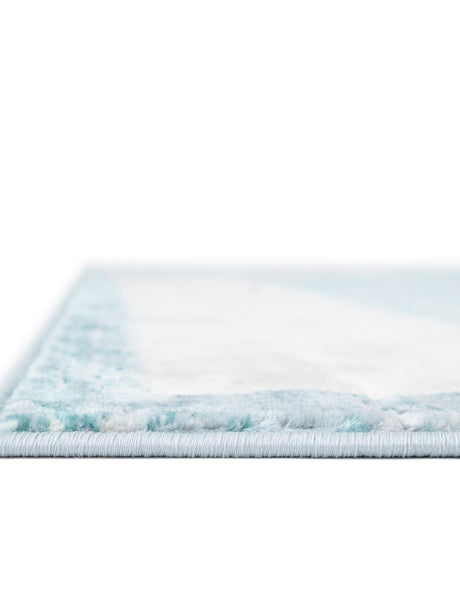 Turquoise 7' 10 x 7' 10 Jill Zarin Uptown Square Area Rug 70% Polypropylene & 30% Polyester  Contemporary Carpet for Living, Dining, Office, Bedroom for Sale at Rug Engine