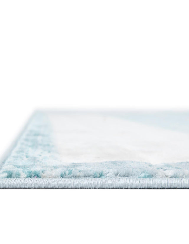 Turquoise 7' 10 x 7' 10 Jill Zarin Uptown Square Area Rug 70% Polypropylene & 30% Polyester  Contemporary Carpet for Living, Dining, Office, Bedroom for Sale at Rug Engine