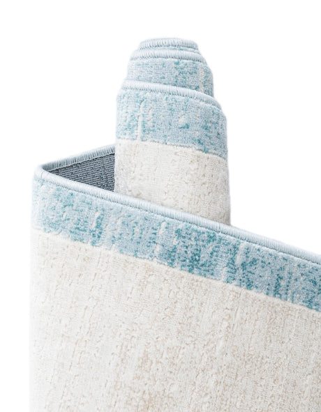 Turquoise 7' 10 x 7' 10 Jill Zarin Uptown Square Area Rug 70% Polypropylene & 30% Polyester  Contemporary Carpet for Living, Dining, Office, Bedroom for Sale at Rug Engine
