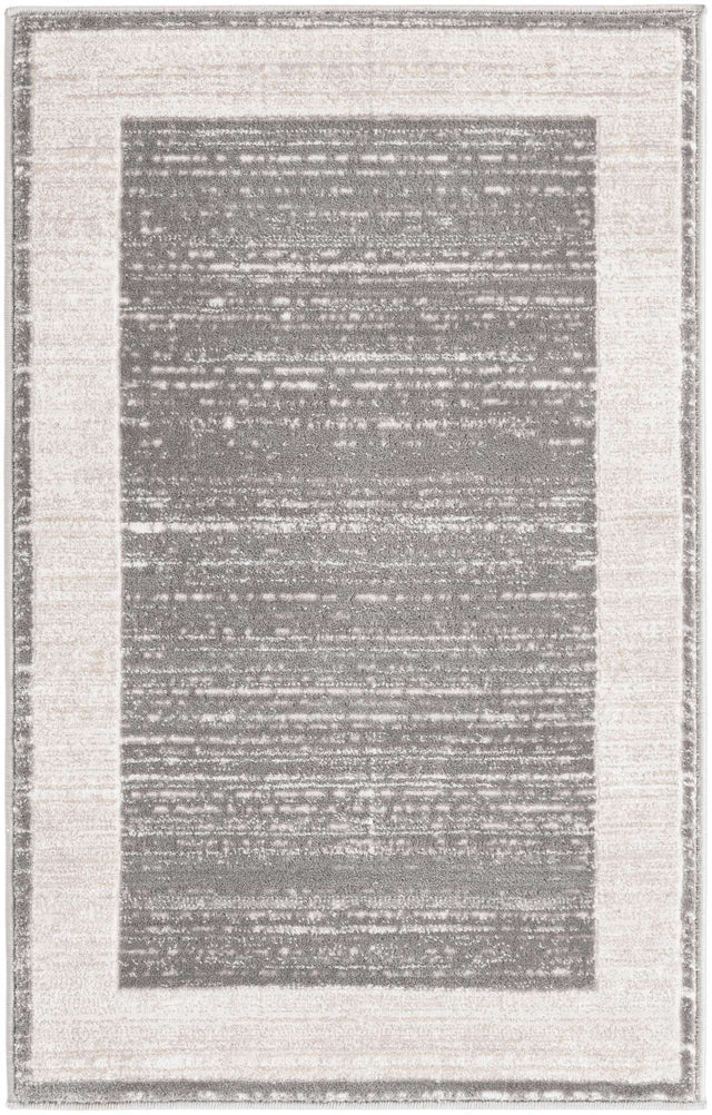 Gray 2' x 3' 1 Jill Zarin Uptown Rectangle Area Rug 70% Polypropylene & 30% Polyester  Contemporary Carpet for Living, Dining, Office, Bedroom for Sale at Rug Engine