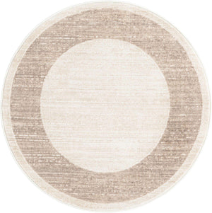 Beige 3' 3 x 3' 3 Jill Zarin Uptown Round Area Rug 70% Polypropylene & 30% Polyester  Contemporary Carpet for Living, Dining, Office, Bedroom for Sale at Rug Engine