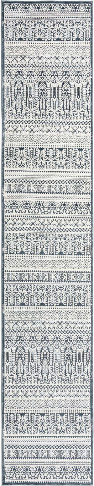 Blue 2' 7 x 13' 11 Jill Zarin Uptown Runner Area Rug 70% Polypropylene & 30% Polyester  Contemporary Carpet for Living, Dining, Office, Bedroom for Sale at Rug Engine