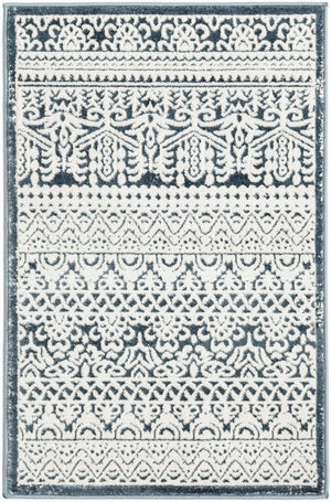 Blue 2' x 3' 1 Jill Zarin Uptown Rectangle Area Rug 70% Polypropylene & 30% Polyester  Contemporary Carpet for Living, Dining, Office, Bedroom for Sale at Rug Engine