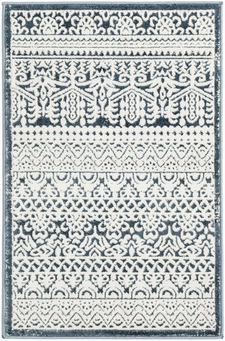 Blue 2' x 3' 1 Jill Zarin Uptown Rectangle Area Rug 70% Polypropylene & 30% Polyester  Contemporary Carpet for Living, Dining, Office, Bedroom for Sale at Rug Engine