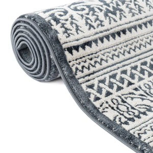 Blue 7' 10 x 7' 10 Jill Zarin Uptown Round Area Rug 70% Polypropylene & 30% Polyester  Contemporary Carpet for Living, Dining, Office, Bedroom for Sale at Rug Engine