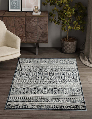 Blue 9' x 12' Jill Zarin Uptown Rectangle Area Rug 70% Polypropylene & 30% Polyester  Contemporary Carpet for Living, Dining, Office, Bedroom for Sale at Rug Engine