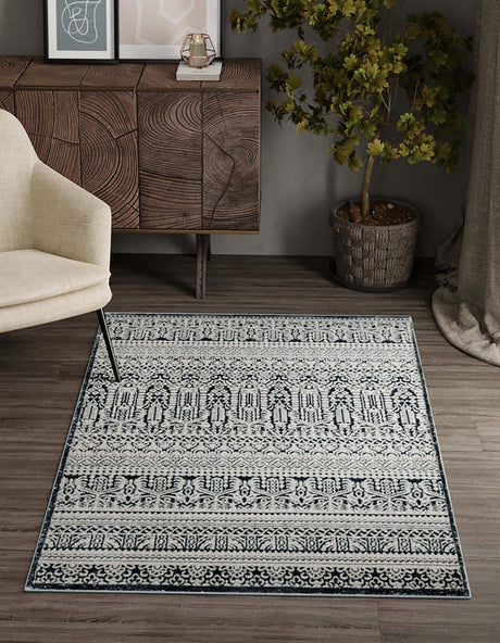 Blue 9' x 12' Jill Zarin Uptown Rectangle Area Rug 70% Polypropylene & 30% Polyester  Contemporary Carpet for Living, Dining, Office, Bedroom for Sale at Rug Engine