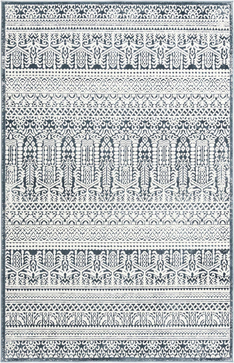 Blue 5' 3 x 8' Jill Zarin Uptown Rectangle Area Rug 70% Polypropylene & 30% Polyester  Contemporary Carpet for Living, Dining, Office, Bedroom for Sale at Rug Engine