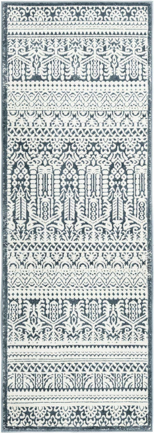 Blue 2' 2 x 6' 1 Jill Zarin Uptown Runner Area Rug 70% Polypropylene & 30% Polyester  Contemporary Carpet for Living, Dining, Office, Bedroom for Sale at Rug Engine