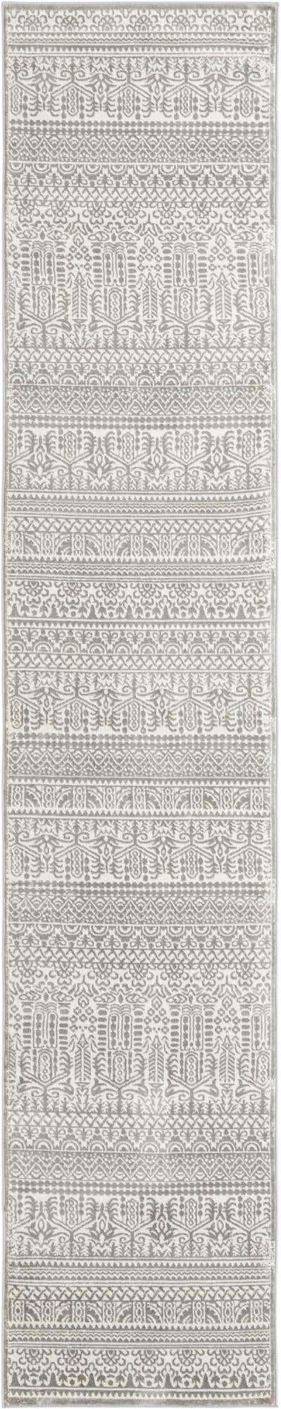 Gray 2' 7 x 13' 11 Jill Zarin Uptown Runner Area Rug 70% Polypropylene & 30% Polyester  Contemporary Carpet for Living, Dining, Office, Bedroom for Sale at Rug Engine