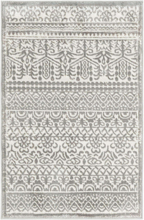 Gray 2' x 3' 1 Jill Zarin Uptown Rectangle Area Rug 70% Polypropylene & 30% Polyester  Contemporary Carpet for Living, Dining, Office, Bedroom for Sale at Rug Engine