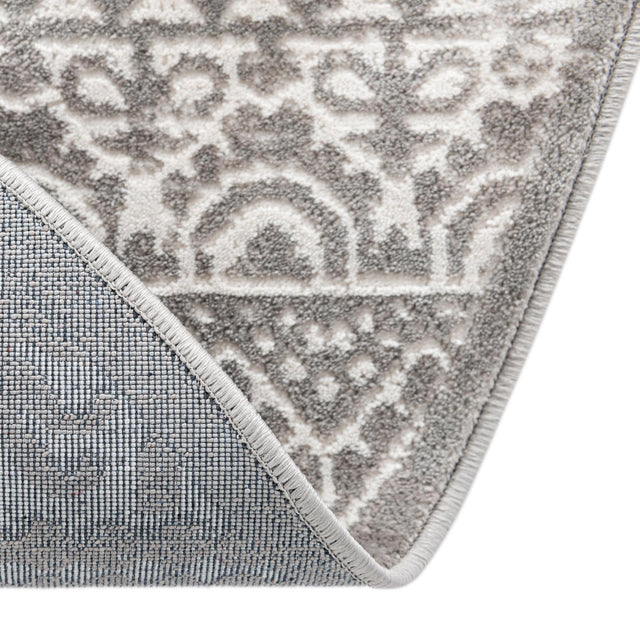 Gray 3' 3 x 3' 3 Jill Zarin Uptown Round Area Rug 70% Polypropylene & 30% Polyester  Contemporary Carpet for Living, Dining, Office, Bedroom for Sale at Rug Engine