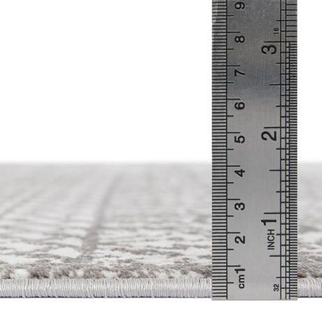 Gray 4' 1 x 6' 1 Jill Zarin Uptown Rectangle Area Rug 70% Polypropylene & 30% Polyester  Contemporary Carpet for Living, Dining, Office, Bedroom for Sale at Rug Engine