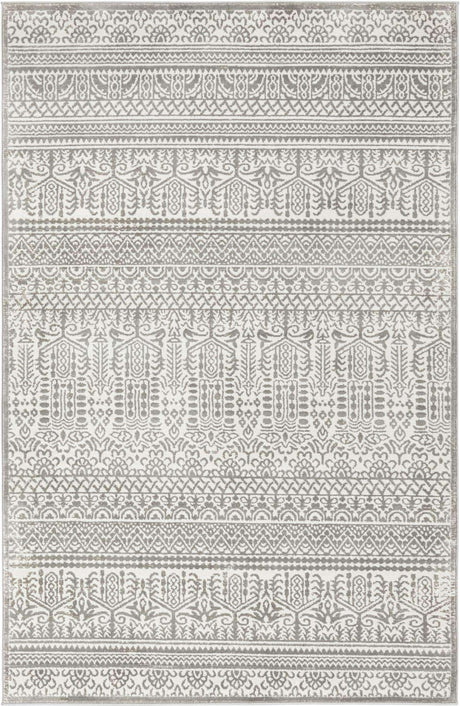 Gray 5' 3 x 8' Jill Zarin Uptown Rectangle Area Rug 70% Polypropylene & 30% Polyester  Contemporary Carpet for Living, Dining, Office, Bedroom for Sale at Rug Engine