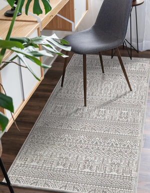 Gray 2' 7 x 13' 11 Jill Zarin Uptown Runner Area Rug 70% Polypropylene & 30% Polyester  Contemporary Carpet for Living, Dining, Office, Bedroom for Sale at Rug Engine