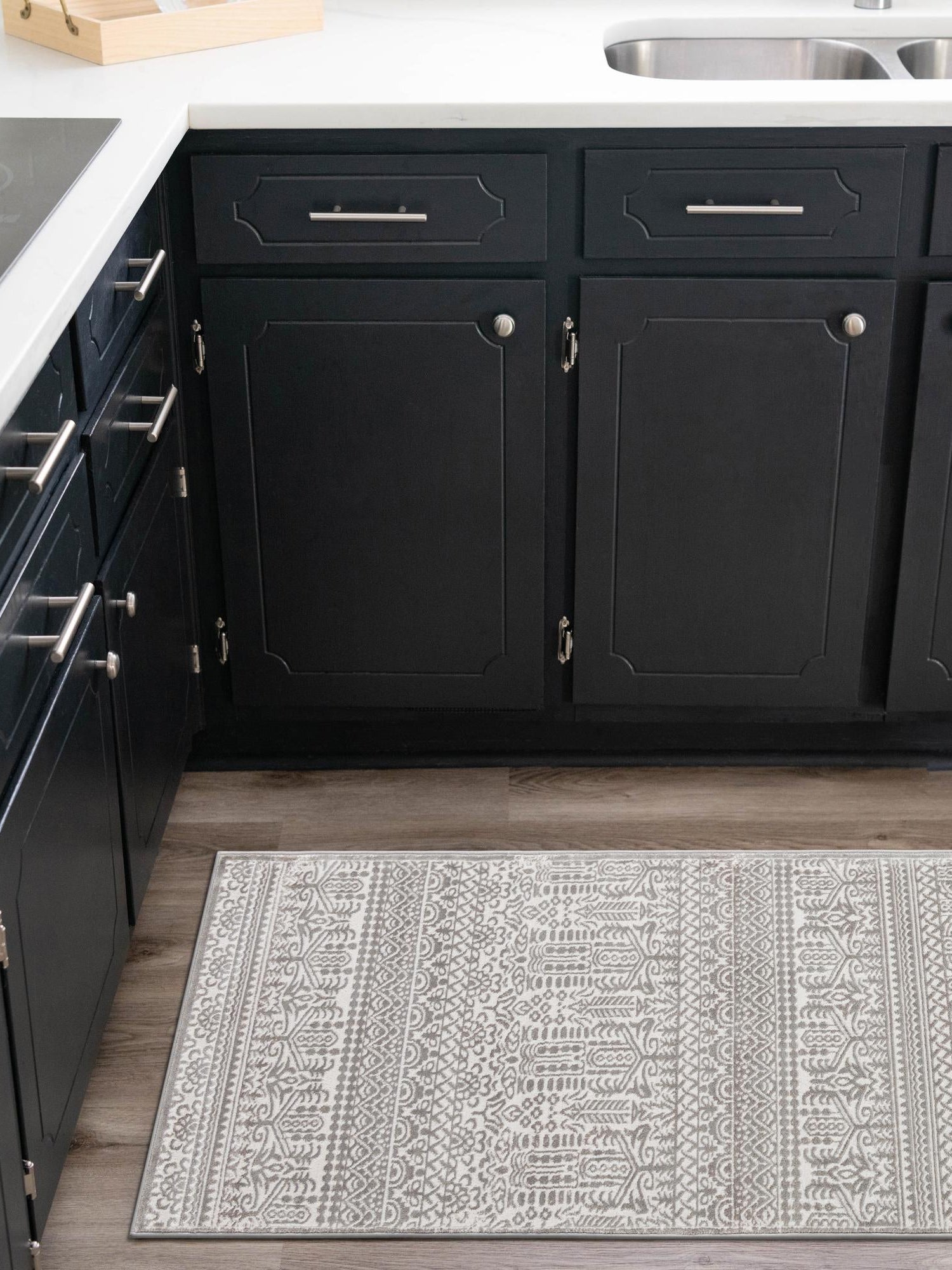 Gray 2' 7 x 13' 11 Jill Zarin Uptown Runner Area Rug 70% Polypropylene & 30% Polyester  Contemporary Carpet for Living, Dining, Office, Bedroom for Sale at Rug Engine