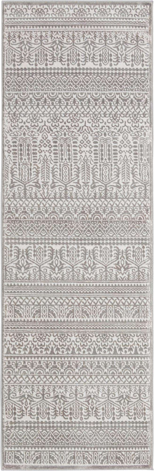 Gray 2' 7 x 8' Jill Zarin Uptown Runner Area Rug 70% Polypropylene & 30% Polyester  Contemporary Carpet for Living, Dining, Office, Bedroom for Sale at Rug Engine
