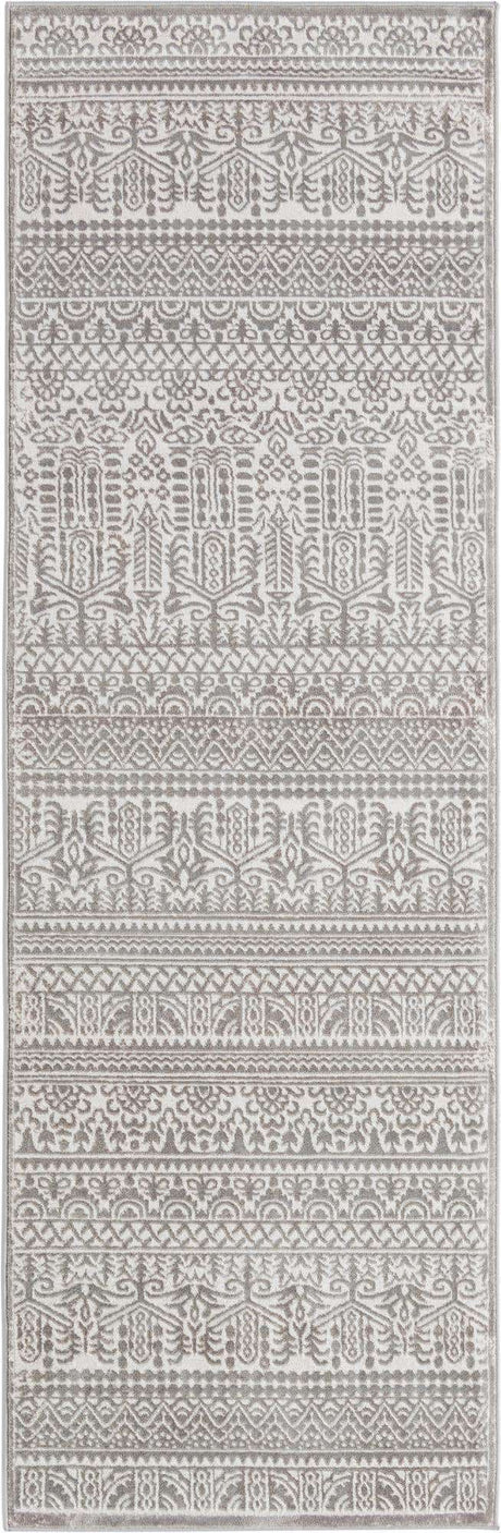 Gray 2' 7 x 8' Jill Zarin Uptown Runner Area Rug 70% Polypropylene & 30% Polyester  Contemporary Carpet for Living, Dining, Office, Bedroom for Sale at Rug Engine