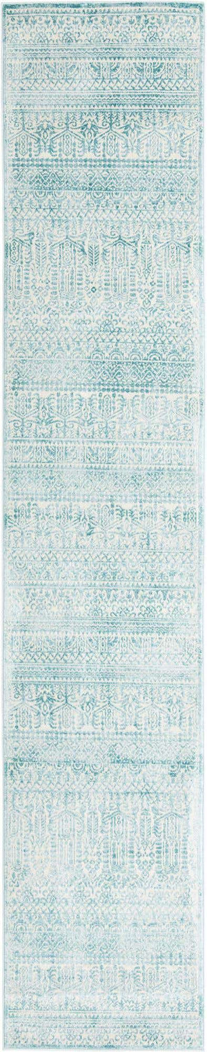 Teal 2' 7 x 13' 11 Jill Zarin Uptown Runner Area Rug 70% Polypropylene & 30% Polyester  Contemporary Carpet for Living, Dining, Office, Bedroom for Sale at Rug Engine