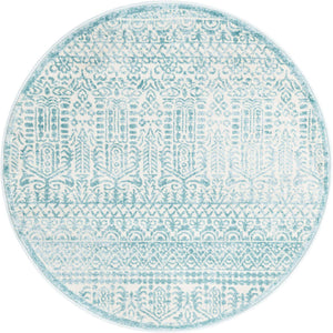 Teal 3' 3 x 3' 3 Jill Zarin Uptown Round Area Rug 70% Polypropylene & 30% Polyester  Contemporary Carpet for Living, Dining, Office, Bedroom for Sale at Rug Engine