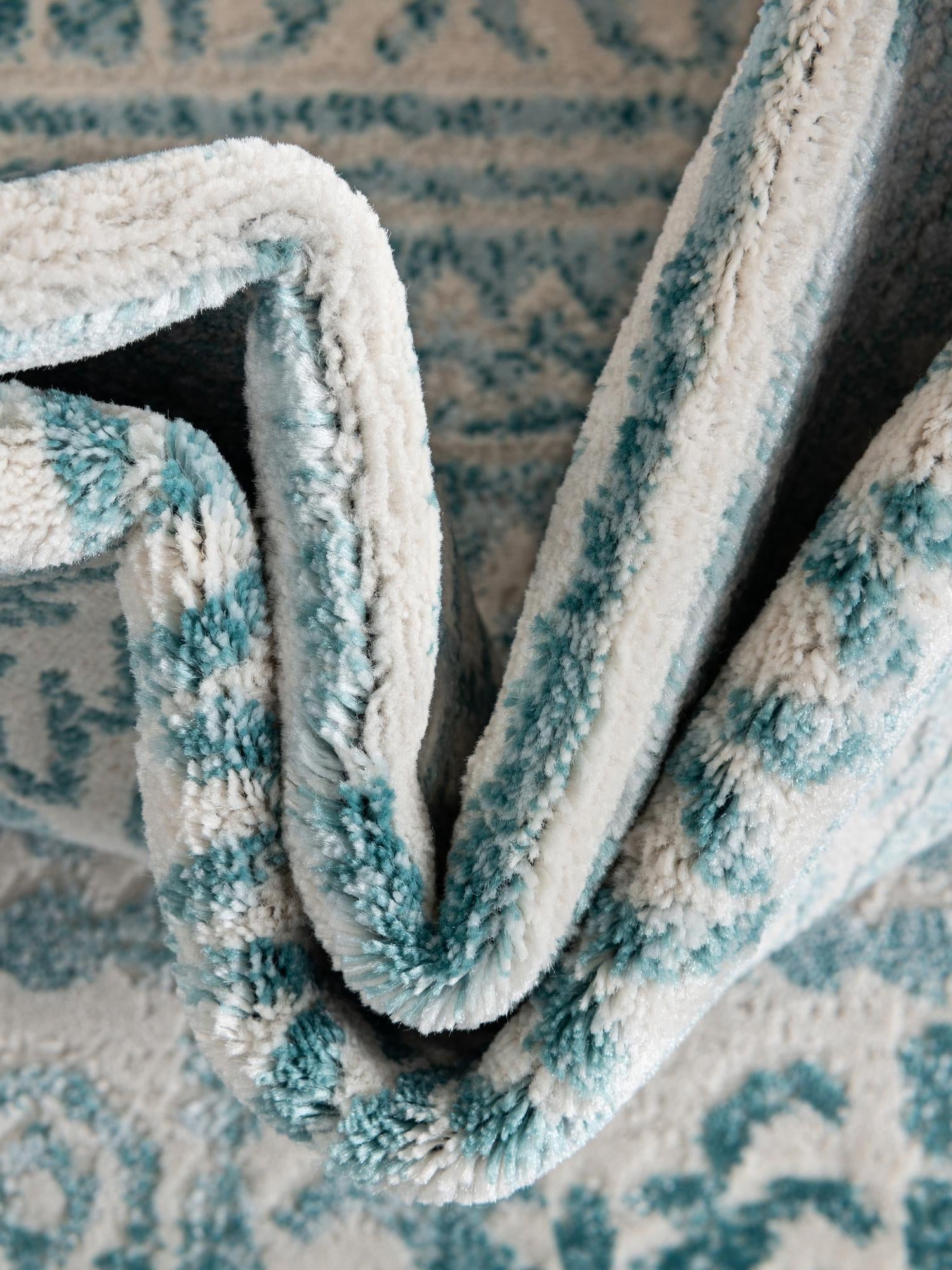 Teal 5' 3 x 5' 3 Jill Zarin Uptown Round Area Rug 70% Polypropylene & 30% Polyester  Contemporary Carpet for Living, Dining, Office, Bedroom for Sale at Rug Engine