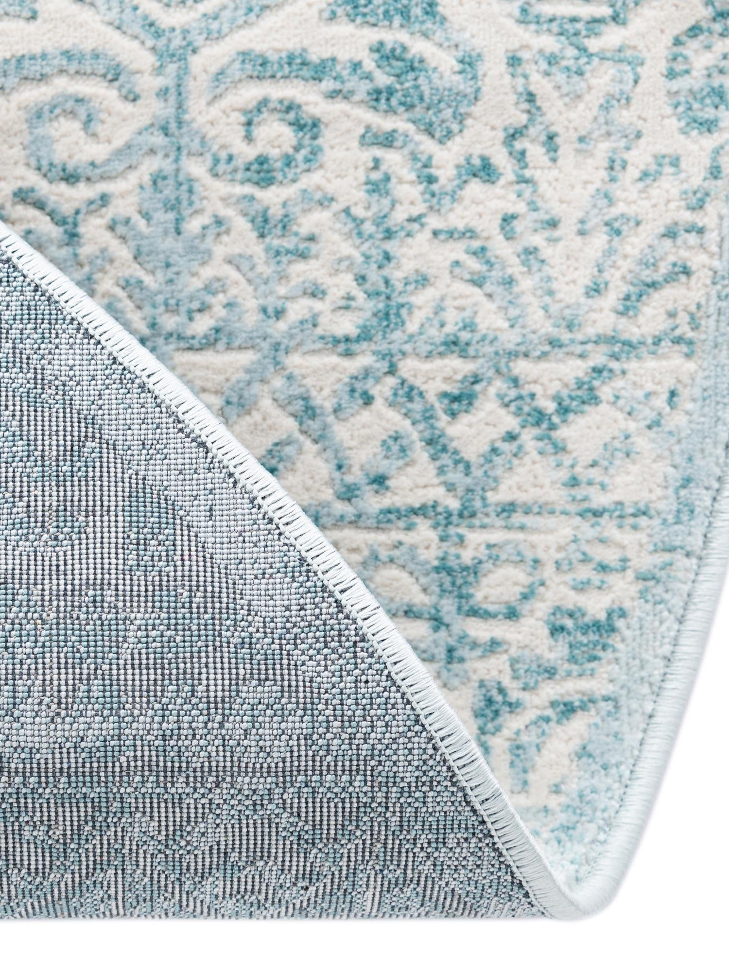 Teal 5' 3 x 5' 3 Jill Zarin Uptown Round Area Rug 70% Polypropylene & 30% Polyester  Contemporary Carpet for Living, Dining, Office, Bedroom for Sale at Rug Engine