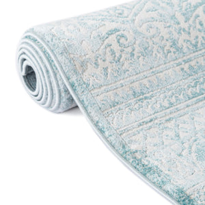 Teal 5' 3 x 5' 3 Jill Zarin Uptown Round Area Rug 70% Polypropylene & 30% Polyester  Contemporary Carpet for Living, Dining, Office, Bedroom for Sale at Rug Engine