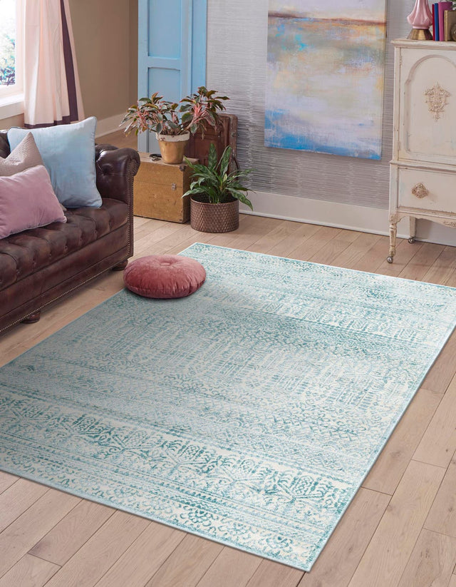 Teal 9' x 12' Jill Zarin Uptown Rectangle Area Rug 70% Polypropylene & 30% Polyester  Contemporary Carpet for Living, Dining, Office, Bedroom for Sale at Rug Engine