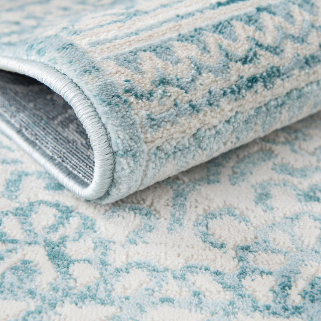 Teal 9' x 12' Jill Zarin Uptown Rectangle Area Rug 70% Polypropylene & 30% Polyester  Contemporary Carpet for Living, Dining, Office, Bedroom for Sale at Rug Engine