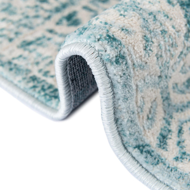 Teal 4' 1 x 6' 1 Jill Zarin Uptown Rectangle Area Rug 70% Polypropylene & 30% Polyester  Contemporary Carpet for Living, Dining, Office, Bedroom for Sale at Rug Engine