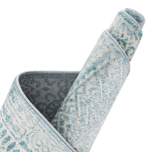 Teal 2' x 3' 1 Jill Zarin Uptown Rectangle Area Rug 70% Polypropylene & 30% Polyester  Contemporary Carpet for Living, Dining, Office, Bedroom for Sale at Rug Engine
